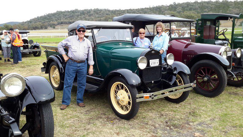 Col & Jeanette's 1928 Model A Ute with Margaret 